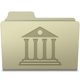 Library Folder Ash Icon 256x256 png